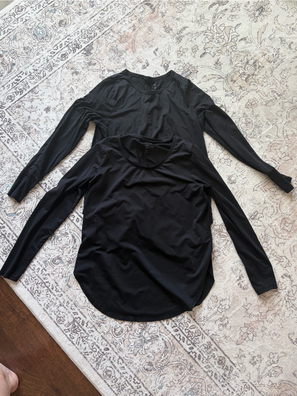GAP Black Brushed Tech Jersey Long Sleeve Top